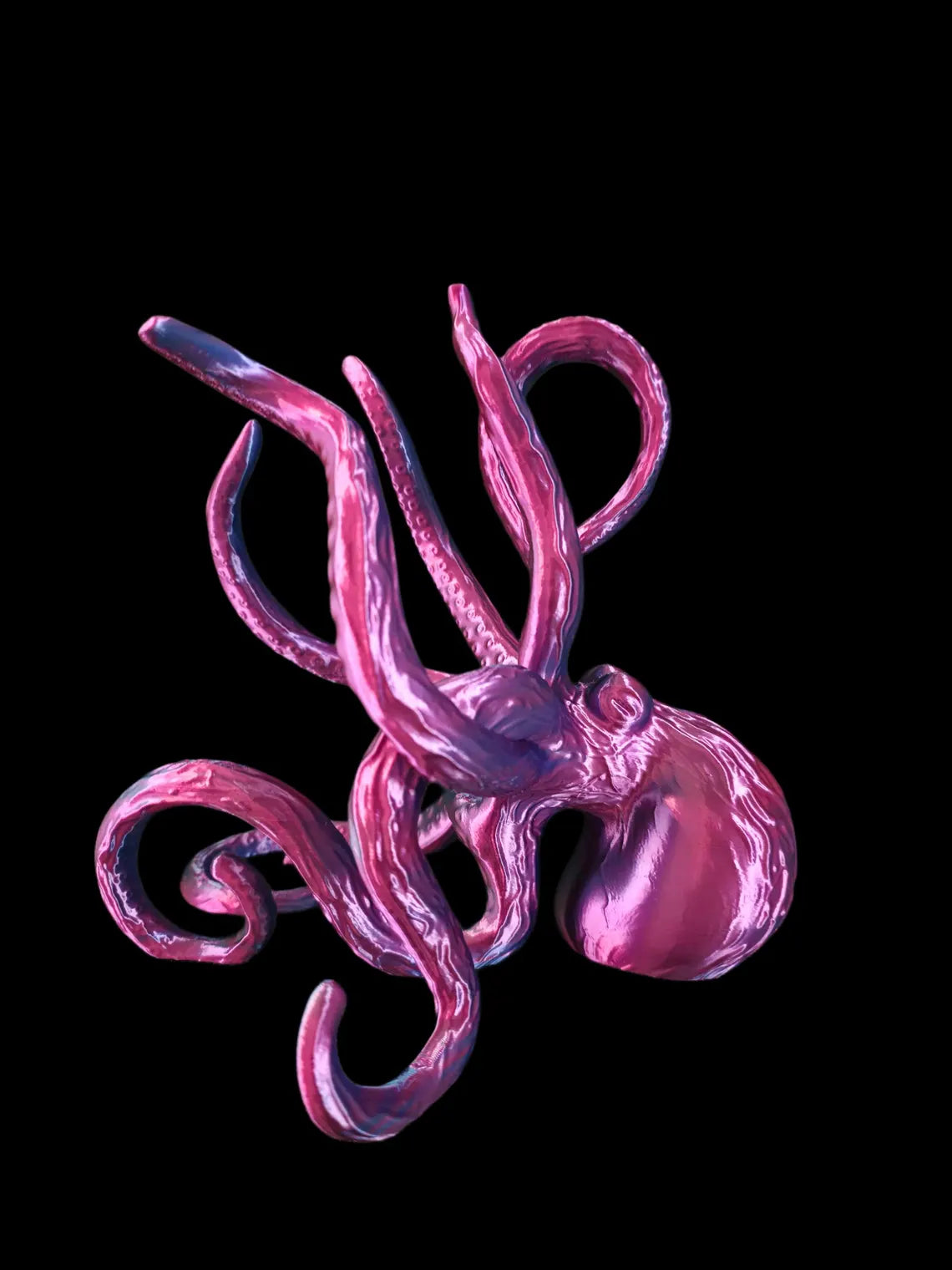 3D Printed Octopus Magnet| Multicolor Nautical Decor | Fridge Magnet | Made in the USA