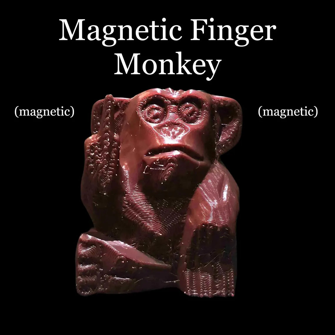 3D Printed Finger Monkey Magnet| Unique | Fridge Magnet | Made in the USA
