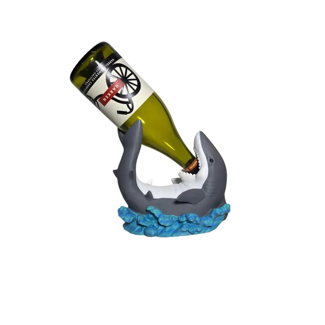 3DP Shark Wine Bottle Holder | Home Decor | Made in the USA